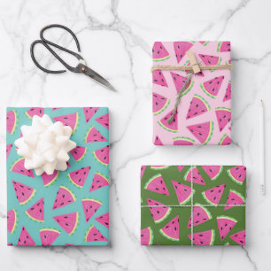 Hoja De Papel De Regalo Patrón de fruta de sandía