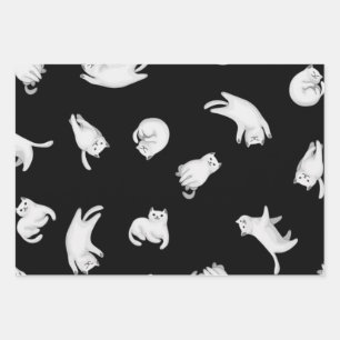 Hoja De Papel De Regalo Patrón de gato