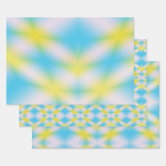 Hoja De Papel De Regalo Patrón de gradiente de color azul