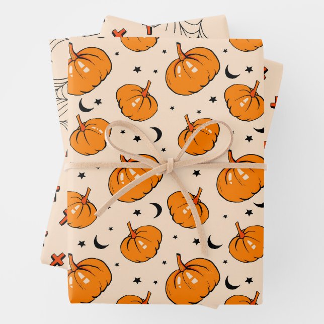 Hoja De Papel De Regalo Patrón de Halloween  (In situ)
