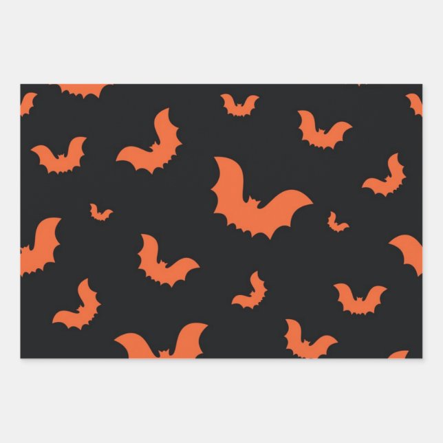 Hoja De Papel De Regalo Patrón de Halloween (Anverso)