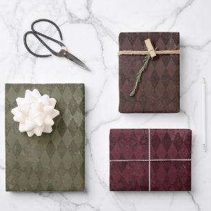 Hoja De Papel De Regalo Patrón de Harlequin con problemas