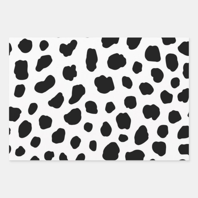 Hoja De Papel De Regalo Patrón de impresión animal (Anverso)
