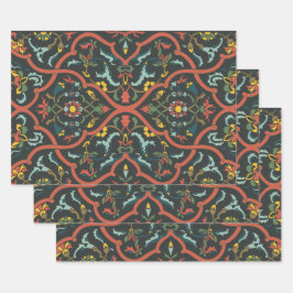 Hoja De Papel De Regalo Patrón de impresión de India