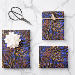 Hoja De Papel De Regalo Patrón de impresión lujoso Leopard y Zebra
