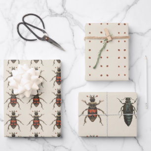 Hoja De Papel De Regalo Patrón de insectos del amante de los fallos en tod