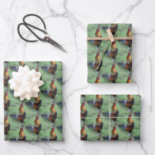 Hoja De Papel De Regalo Patrón de la naturaleza de los animales de cultivo