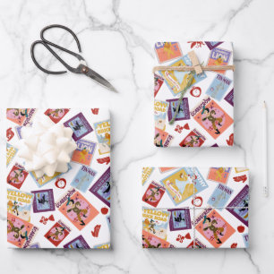 Hoja De Papel De Regalo Patrón de lanzamiento de impresión de personaje de