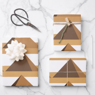 Hoja De Papel De Regalo Patrón de las Pirámides Egipcias