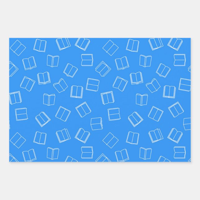 Hoja De Papel De Regalo Patrón de libro (Anverso)
