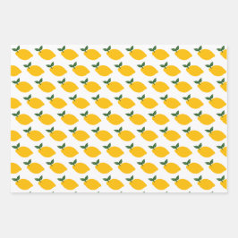 Hoja De Papel De Regalo Patrón de limones Lindo Cumpleaños Bridal Shower P