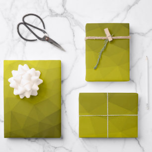 Hoja De Papel De Regalo Patrón de malla geométrica de gradiente oscuro ama