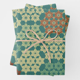 Hoja De Papel De Regalo Patrón de mezcla de temas japonés