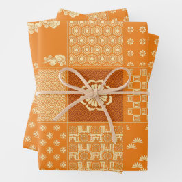 Hoja De Papel De Regalo Patrón de mezcla japonés