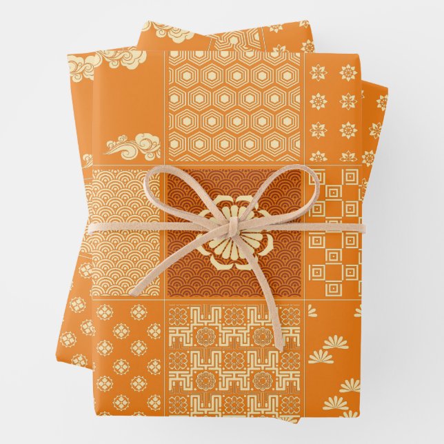 Hoja De Papel De Regalo Patrón de mezcla japonés (In situ)