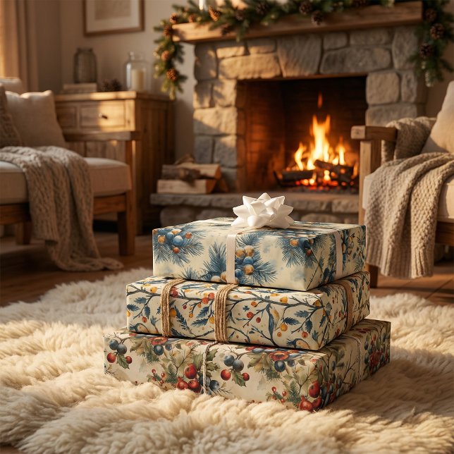 Hoja De Papel De Regalo Patrón de Navidad inmaculada (Subido por el creador)