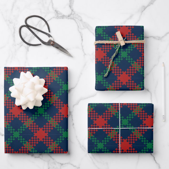 Hoja De Papel De Regalo Patrón de navidades 104 (Anverso)