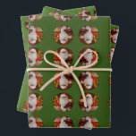 Hoja De Papel De Regalo Patrón de Navidades de Santa Claus Happy Holidays<br><div class="desc">Santa Claus Feliz Festividades Navidades Patrón Hojas de Papel Acondicionado estupendas para envolver tus regalos para la temporada de Navidades!!</div>