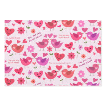 patrón de pájaros de amor del día de San Valentín