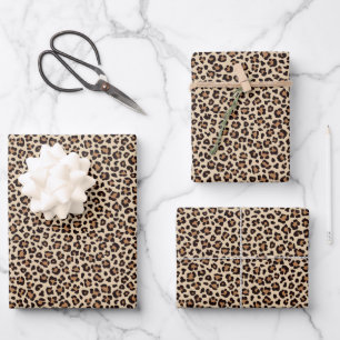 Hoja De Papel De Regalo Patrón de Piel de Leopardo