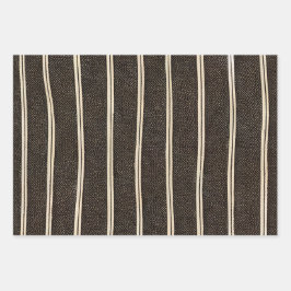 Hoja De Papel De Regalo Patrón de Pinstripe: líneas delgadas y de estrecho