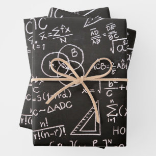 Hoja De Papel De Regalo Patrón de pizarra de vacaciones