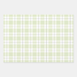 Hoja De Papel De Regalo Patrón de plástico de jade pálido con verdes coord