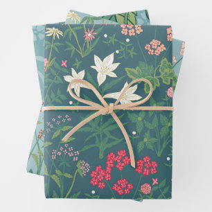 Hoja De Papel De Regalo Patrón de primavera inspirado por William Morris