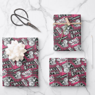 Hoja De Papel De Regalo Patrón de Punk de Chicas hexadecimales