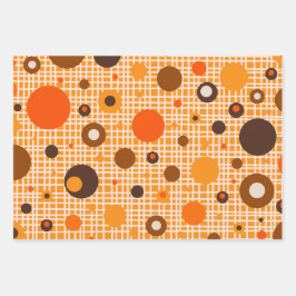 Hoja De Papel De Regalo Patrón de puntos de punto moderno de mediados del 