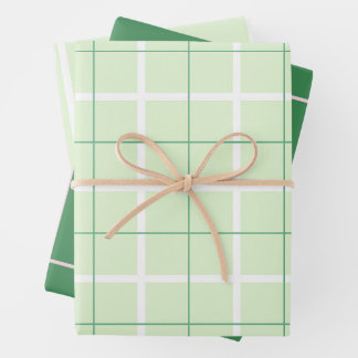 Hoja De Papel De Regalo Patrón de raya vertical de color suave con diseño