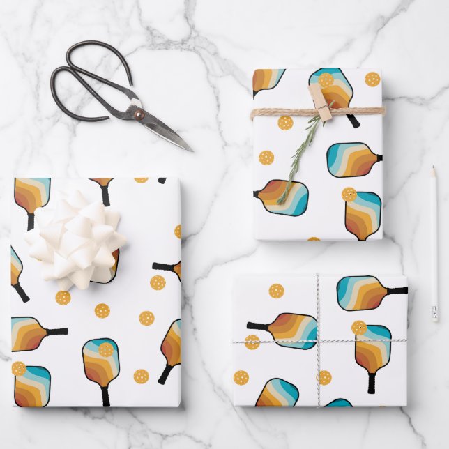 Hoja De Papel De Regalo Patrón de remo y bola de bolas (Anverso)