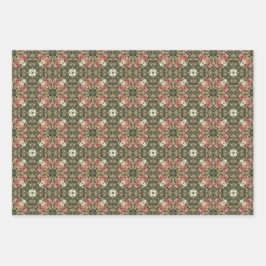 Hoja De Papel De Regalo Patrón de resumen de vibraciones de la fruta de Ap