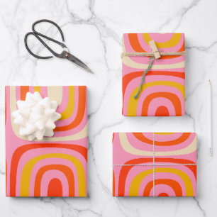 Hoja De Papel De Regalo Patrón de resumen del arco iris moderno colorido d
