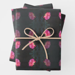 Hoja De Papel De Regalo Patrón de Rosas Rosadas