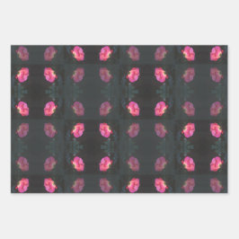 Hoja De Papel De Regalo Patrón de Rosas Rosadas