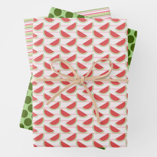 Hoja De Papel De Regalo Patrón de sandía en acuarela