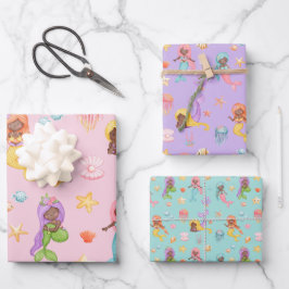 Hoja De Papel De Regalo Patrón de sirena