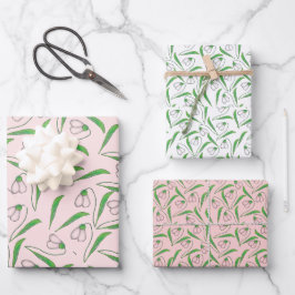 Hoja De Papel De Regalo Patrón de Sndrop On Rubor Pink
