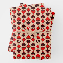 Hoja De Papel De Regalo Patrón de tarjeta de reproducción