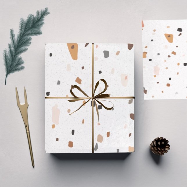 Hoja De Papel De Regalo Patrón de Terrazo (Subido por el creador)