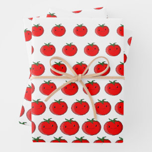 Hoja De Papel De Regalo Patrón de tomate Personalizado