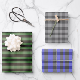 Hoja De Papel De Regalo Patrón de trenzas rústicas y variadas