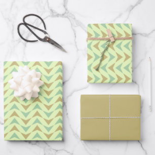 Hoja De Papel De Regalo Patrón de triángulos geométricos de bohemia