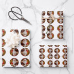 Hoja De Papel De Regalo Patrón de vacaciones de árbol de Navidad de Papá N<br><div class="desc">Vintage Santa Claus Navidad Árbol patrón Papel envuelto hojas de papel estupendo para envolver tus regalos especiales!!</div>