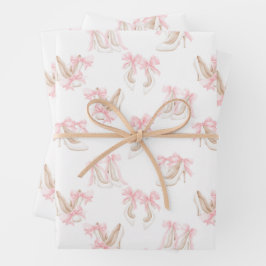 Hoja De Papel De Regalo Patrón de zapatos Coquette 