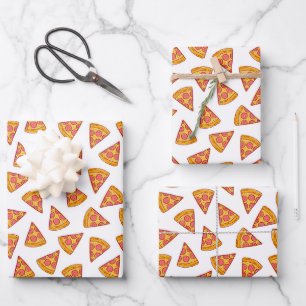 Hoja De Papel De Regalo Patrón diverso de pizza Slice