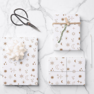 Hoja De Papel De Regalo Patrón Estrella Astrológica