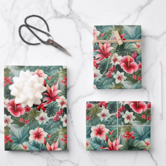 Hoja De Papel De Regalo Patrón floral #22
