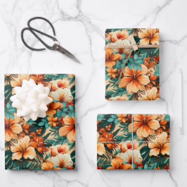 Hoja De Papel De Regalo Patrón floral #29